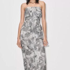 Zara Strapless Cargo Dress